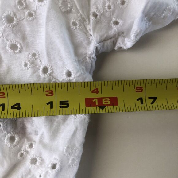 TopShop Women’s Cropped Eyelet Top Size 14 NWT 06052025 - Picture 5 of 12